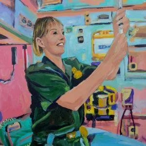 Sarah W, Giclee on Canvas